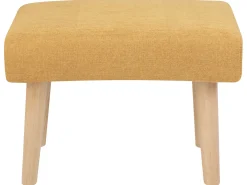 Sgabello TAKOMA II Tessuto Giallo