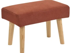 Sgabello TAKOMA Tessuto Arancione