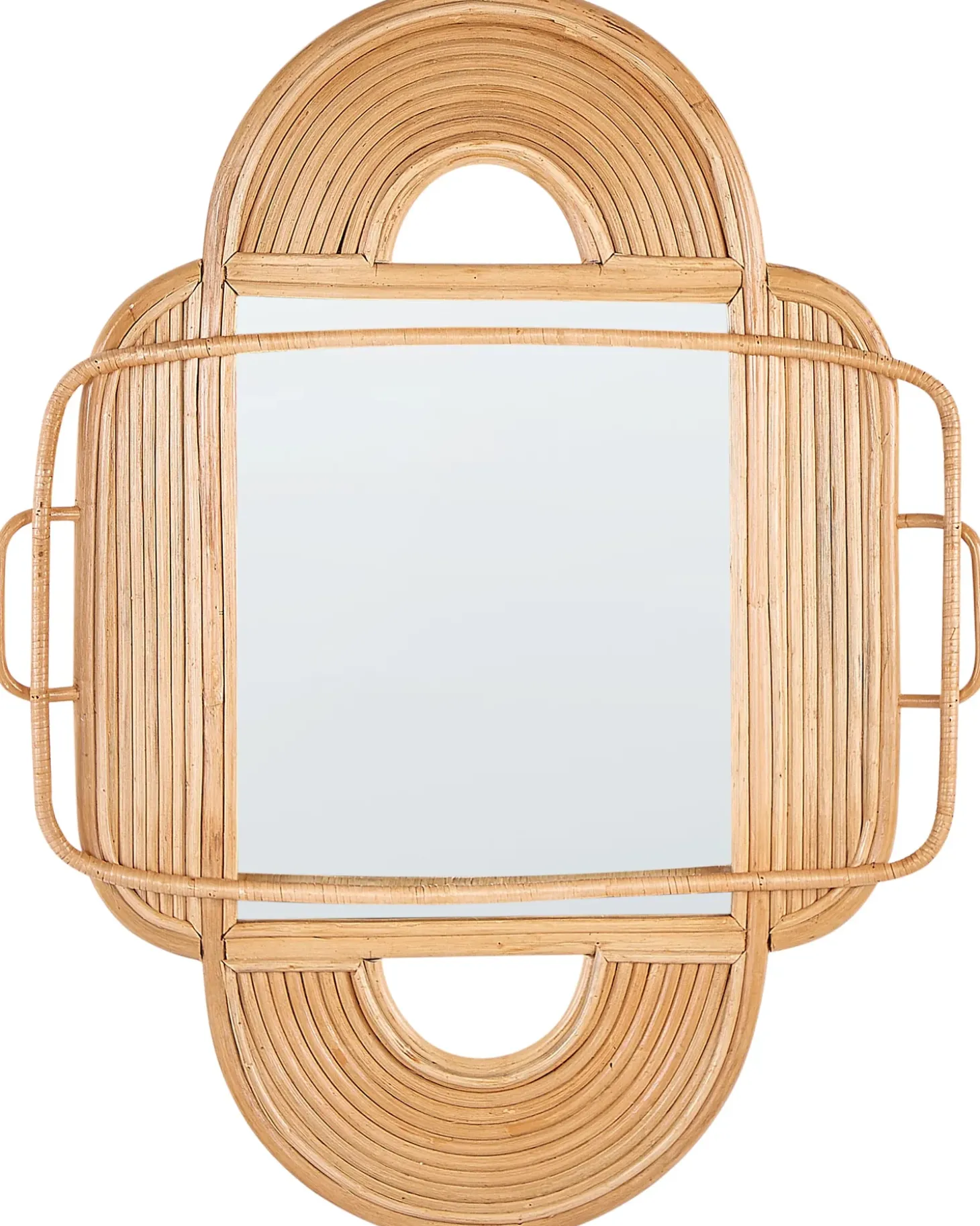 Specchio ALCORN 70 cm 90 cm Rattan Naturale