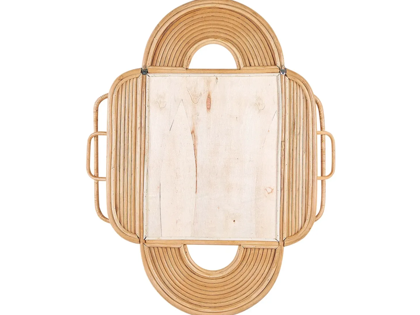 Specchio ALCORN 70 cm 90 cm Rattan Naturale