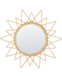 Specchio AROEK 61 cm 61 cm Rattan Naturale