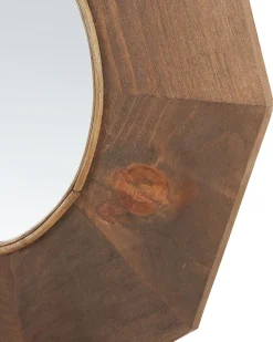 Specchio ASEM 60 cm 60 cm Legno di pioppo Marrone
