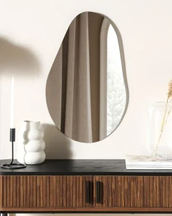 Specchio AUBAGNE 40 cm 65 cm Argento