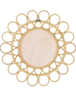 Specchio BABAI 60 cm 60 cm Rattan Naturale