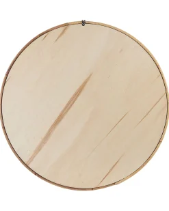 Specchio BARUNG 60 cm 60 cm Rattan Naturale Beige