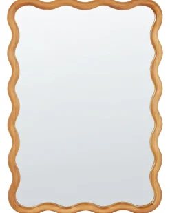 Specchio BEFFES 50 cm 72 cm Legno di pino Naturale