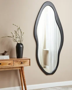 Specchio BLET 80 cm 180 cm Legno di Paulownia Nero