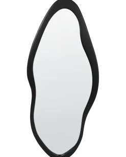 Specchio BLET 80 cm 180 cm Legno di Paulownia Nero