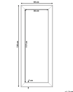 Specchio BUBRY 50 cm 130 cm Argento