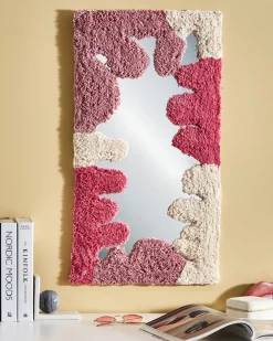 Specchio CAGERI 41 cm 75 cm Cotone Rosa