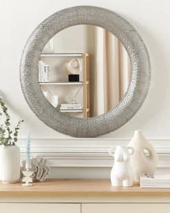 Specchio CHANNAY 80 cm 80 cm Metallo Argento
