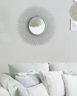 Specchio CILLY 80 cm 80 cm Metallo Argento