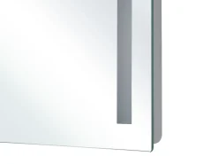 Specchio da bagno con luce LED LIRAC 70 cm 60 cm Argento