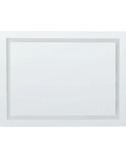 Specchio da bagno con luce LED PRENOIS 80 cm 60 cm Argento