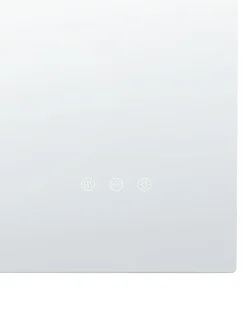 Specchio da bagno con luce LED PRENOIS 80 cm 60 cm Argento