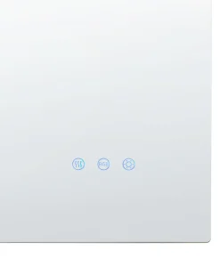Specchio da bagno con luce LED PRENOIS 80 cm 60 cm Argento
