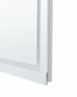 Specchio da bagno con luce LED PRENOIS 80 cm 60 cm Argento