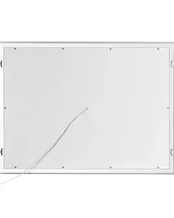 Specchio da bagno con luce LED PRENOIS 80 cm 60 cm Argento
