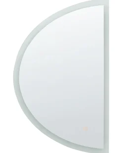 Specchio da bagno con luce LED BEZONS 49 cm 80 cm Argento