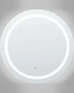 Specchio da bagno con luce LED COURSEULLES 79 cm 79 cm Argento