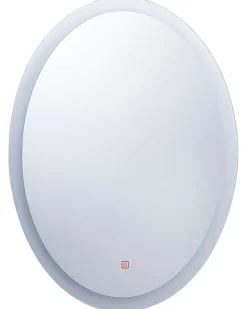 Specchio da bagno con luce LED VIRIAT 60 cm 80 cm Argento