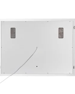 Specchio da bagno con luce LED THAIX 80 cm 60 cm Argento