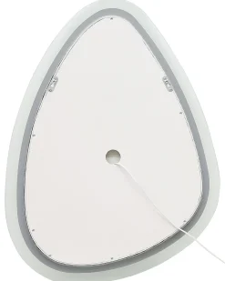 Specchio da bagno con luce LED BETHUNE 58 cm 78 cm Argento