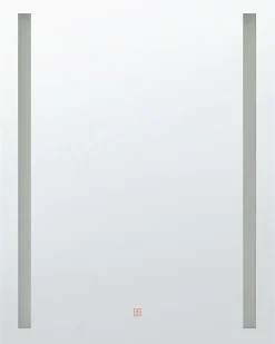 Specchio da bagno con luce LED MARTINET 60 cm 80 cm Argento