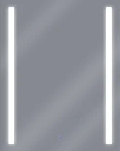 Specchio da bagno con luce LED MARTINET 60 cm 80 cm Argento