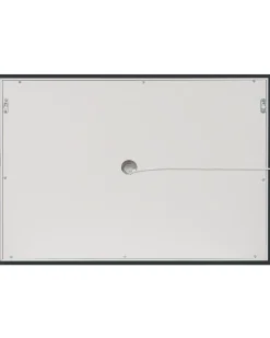 Specchio da bagno con luce LED EYRE 80 cm 60 cm Argento