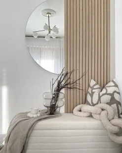 Specchio da bagno con luce LED LOUE 50 cm 100 cm Argento