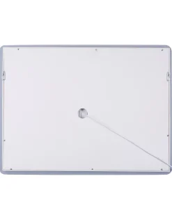 Specchio da bagno con luce LED WASSY 80 cm 60 cm Argento