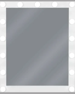 Specchio da bagno con luce LED ODENAS 50 cm 60 cm Bianco