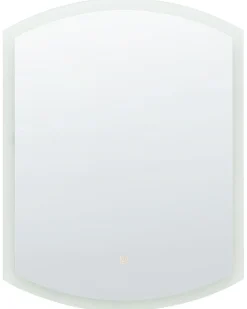 Specchio da bagno con luce LED BEZIERS 60 cm 78 cm Argento