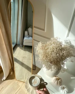 Specchio da terra BAGNOLET 150 cm Metallo Oro