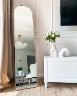 Specchio da terra BAGNOLET 150 cm Metallo Oro