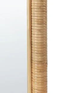 Specchio da terra BARGES 150 cm Rattan Naturale
