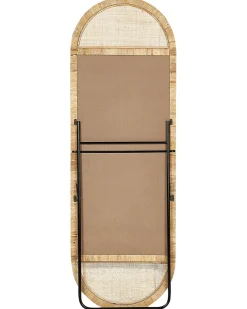 Specchio da terra BARGES 150 cm Rattan Naturale