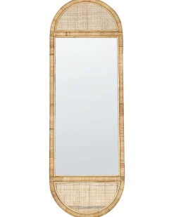 Specchio da terra BARGES 150 cm Rattan Naturale