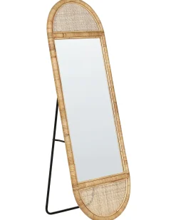 Specchio da terra BARGES 150 cm Rattan Naturale