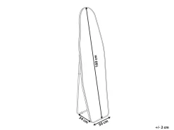 Specchio da terra LARCHE 160 cm Metallo Oro