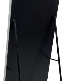 Specchio da terra LOCRONAN 150 cm Pelle sintetica Grigio chiaro
