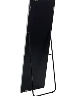 Specchio da terra LOCRONAN 150 cm Pelle sintetica Grigio chiaro