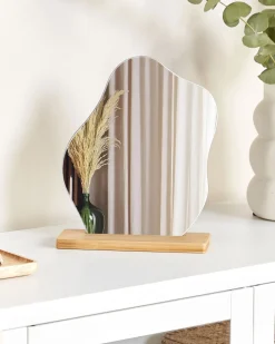 Specchio da terra LOZERE 19 cm 22 cm Bambù Marrone chiaro
