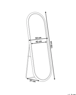 Specchio da terra MONTOT 150 cm Rattan Naturale