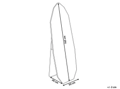 Specchio da terra TARTAS 165 cm Metallo Oro