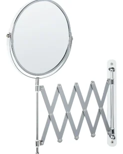 Specchio da trucco allungabile per parete YVELINES 57 cm 36 cm Metallo Argento