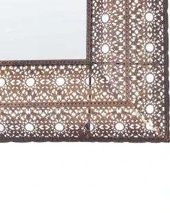 Specchio DEHRADUN 69 cm 90 cm Metallo Rame