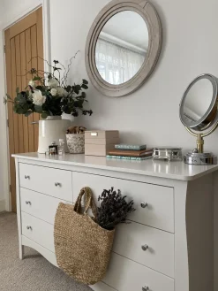 Specchio DELICIAS 60 cm 60 cm Bianco sporco