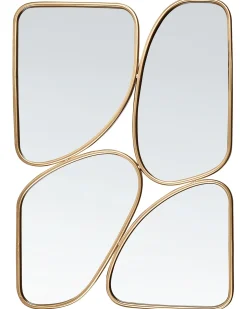 Specchio DIANCEY 70 cm 100 cm Metallo Oro